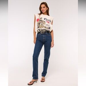 ABERCROMBIE ULTRA HIGH RISE 90’S STRAIGHT JEAN